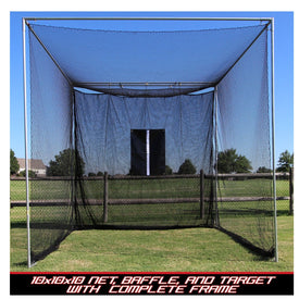 Cimmaron Sports 10x10x10 Masters Golf Net with Complete Frame - Four Seasons Golf Shop