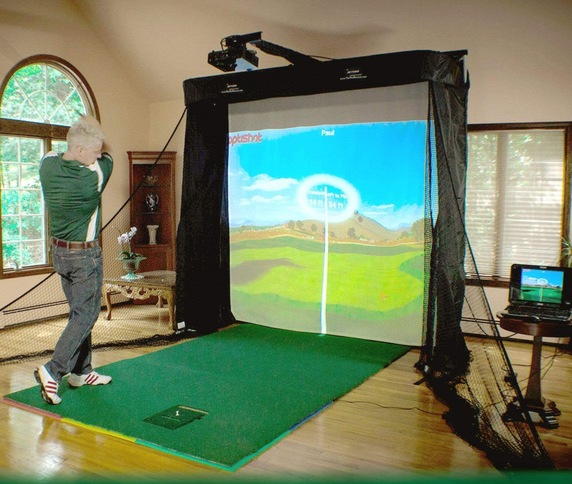 The Net Return Simulator Series Golf Netting & Projector Screen - Four Seasons Golf Shop